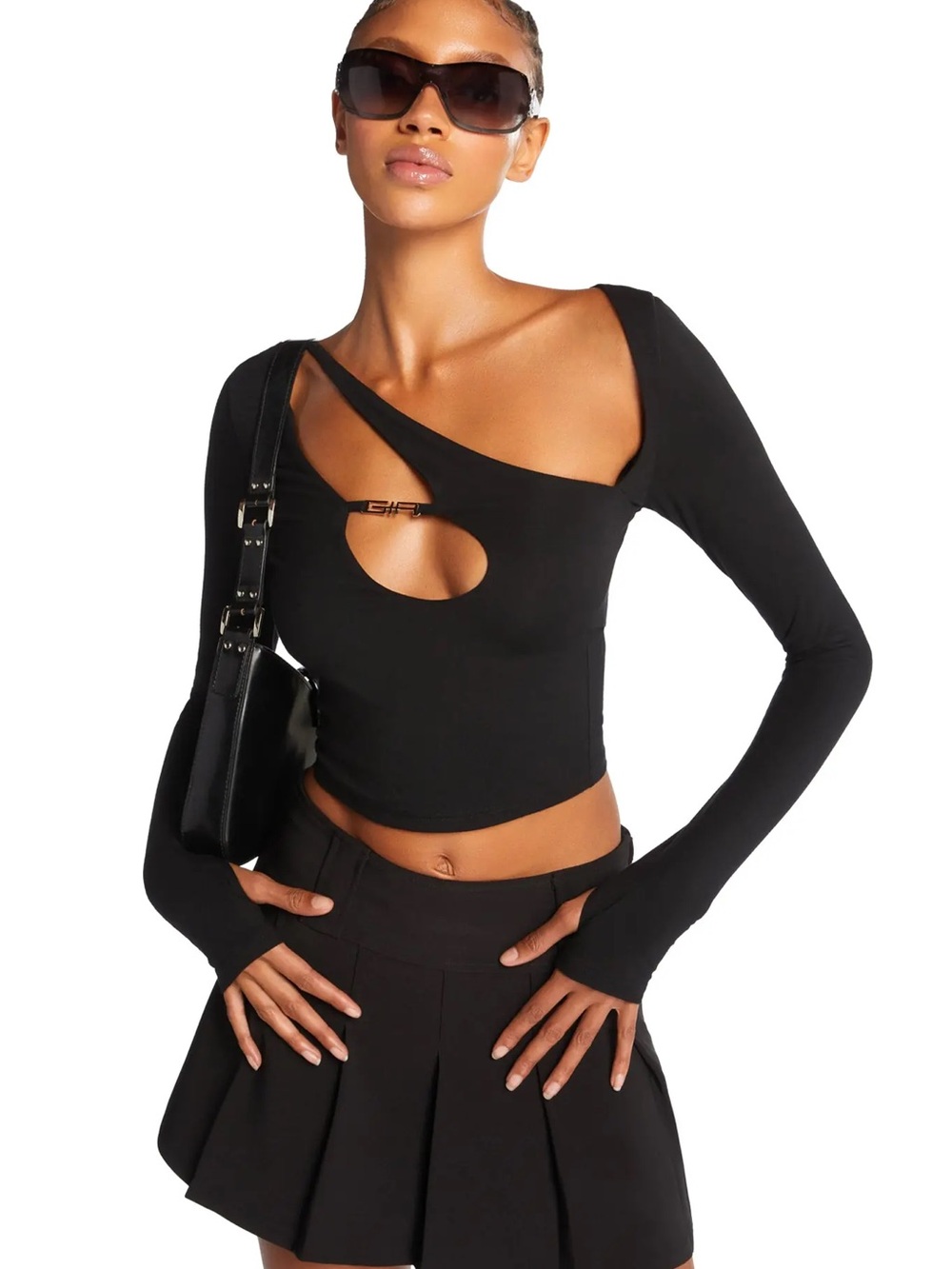 I.AM.GIA Black Silene Top